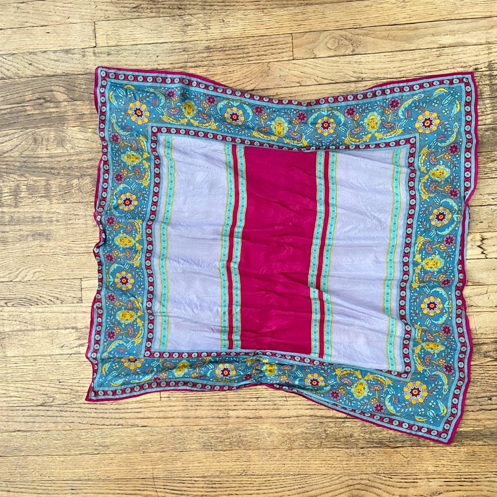 Vibrant Pattern Scarf - Picture 2 of 2